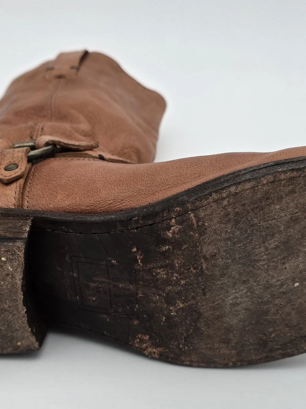 Mens Frye Carson Harness Boots 9.5 D Brown